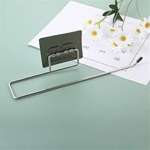 Wall Mount Self Adhesive Toilet Paper Holder for Bathroom, Multi-Function Towel Holder for Kitchen, Tissue Paper Roll Holder (Stainless Steel Rod)