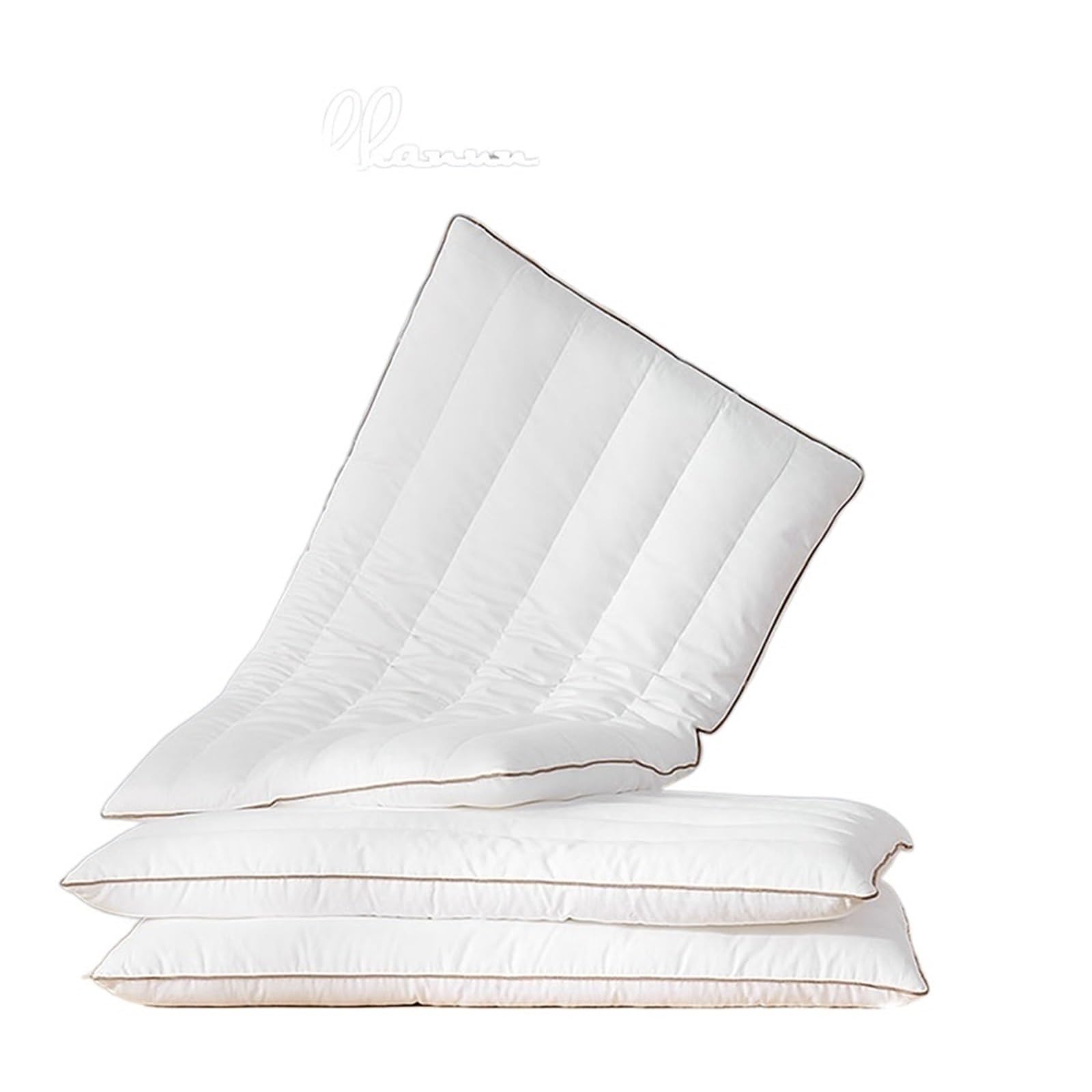 Oreiller en duvet d'oie et coton pour dormeurs sur le ventre et le dos