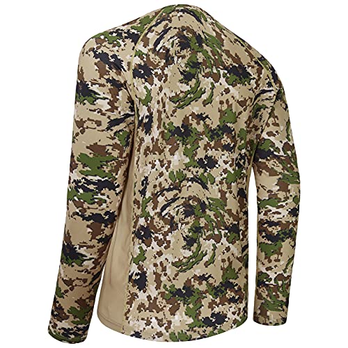 BASSDASH Men's Hunting Camo Performance Long Sleeve Shirt Fishing UPF50+ FS13M2