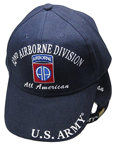 AESArmy Airborne All American 82nd Division Navy Blue Embroidered Cap Hat