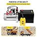 VEVOR Hydraulic Pump 4 Quart Double Acting 12V DC with Metal Oil Reservoir Power Unit for Dump Trailer Car Lifting