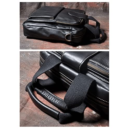 Mens Genuine Leather Handbags Shoulder Bags Briefcases Laptop Bags Luggage Bags Cowhide Travel Totes Travel Bags3