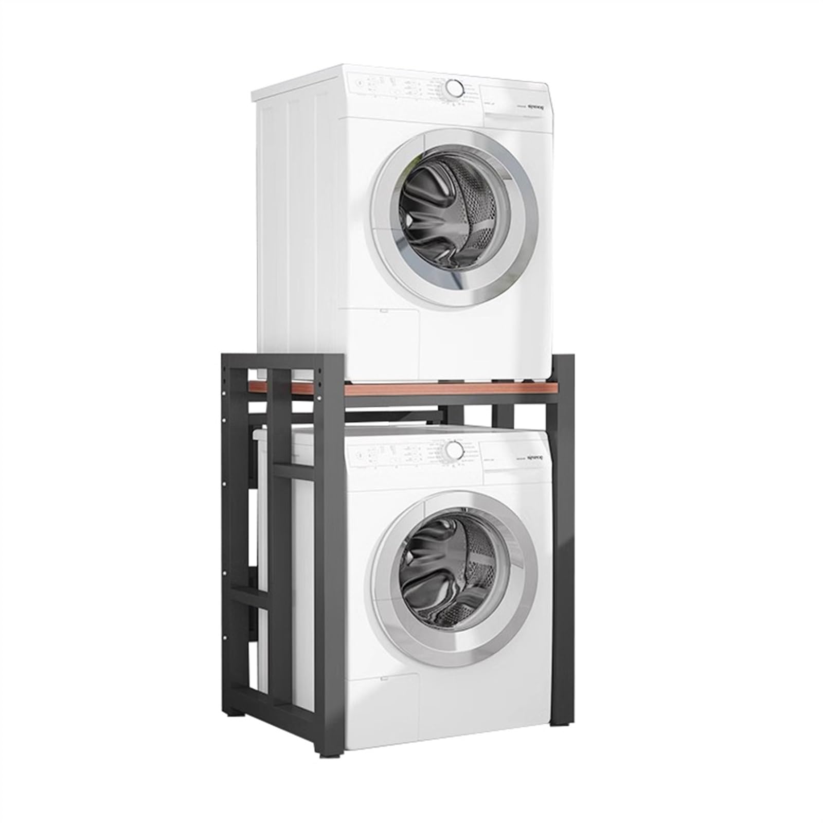 CGCSYZ Dryer Stand Height Adjustable Portable Stacking Kit for Washing Machine Tumble Dryer, Storage Rack Over Washing Machine Storage Unit, Load Capacity: 880 lbs (Black C)
