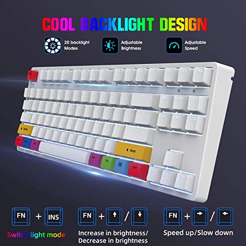Clavier USB à sublimation en ABS blanc résistant pour le travail