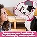 Allroaring Dog Collar After Surgery, Soft Cones for Large Dogs, Adjustable Dog Cone Collar Protective Pet Recovery Collars Cones to Stop Licking for Wound Healing Care Spay Neuter, Rosered L