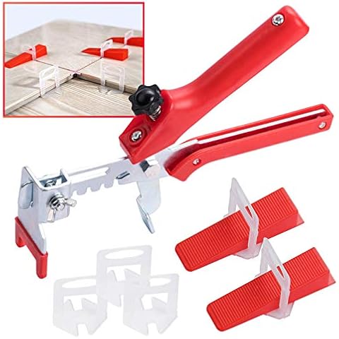Tile Leveling System 2mm 300pcs Tile Level Wedge Spacer Plus 100pcs Resuable Wedges with A Tile Leveling Pliers Cover