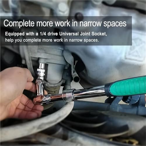 Extensiones para vasos 3/8 y 1/4 para soltar tuercas bloqueadas sin espacio 6
