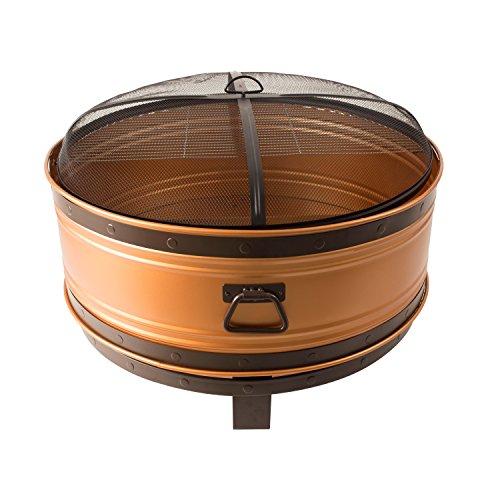 Pleasant Hearth OFW650R Colossal 36" Round Deep Bowl fire Pit