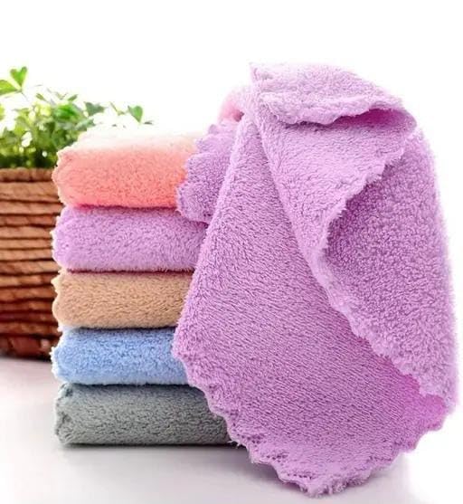 Face Towels for Women| Face Towel/Napkins/Small Towel/Hand Towels (Pack of 12), 400 GSM Multi-Colour (Soft and Super Absorbent Face Towels for Women's, Kids and Newborn Babies - 30x30 CM - 12 Pcs)-image-7