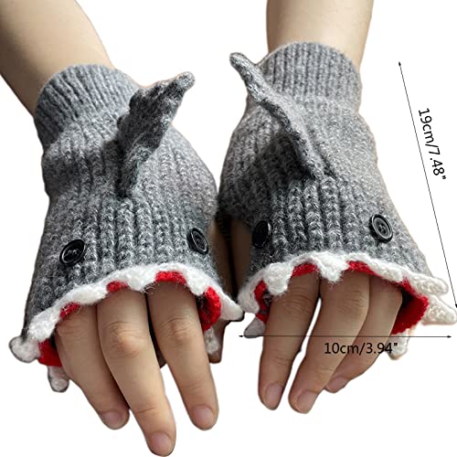 Soft Kids Winter Gloves Warm Mittens Half Finger Cartoon Mittens for Boys Girls Winter Supplies4
