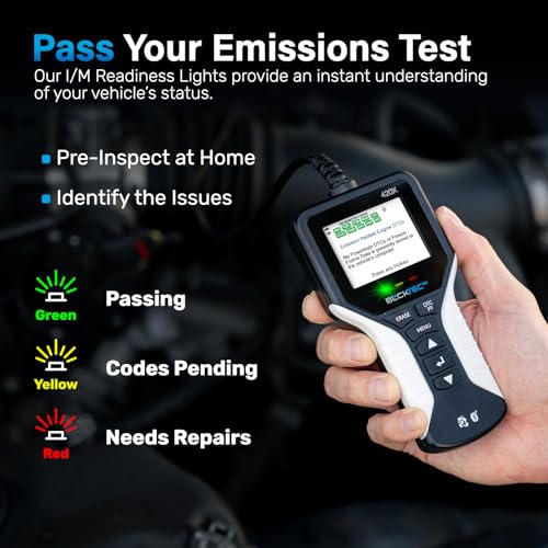 Image of BLCKTEC 420X OBD2 Scanner Diagnostic Tool, Read and Clear Check Engine Light, Car Code Reader for All OBDII Cars 1996 and Newer, Comes with Bluetooth Topnotch App On iOS & Android