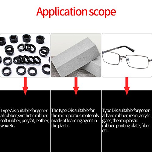 Image of Hardness Tester Meter,Shore Type A /O /D Rubber Tire Durometer Hardness Tester Meter 0-100 (Type D)