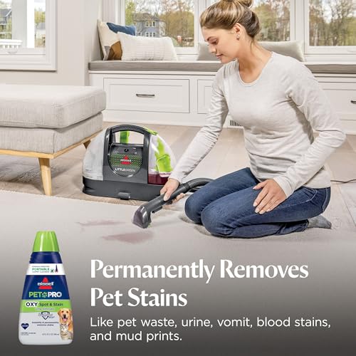 Image of Bissell PET PRO OXY Spot & Stain Formula for Portable Carpet Cleaners, 32 oz., 2034