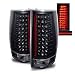 SPPC Black LED Tail Lights G4 For Chevy Tahoe / Suburban / Yukon - Passenger and Driver Side
