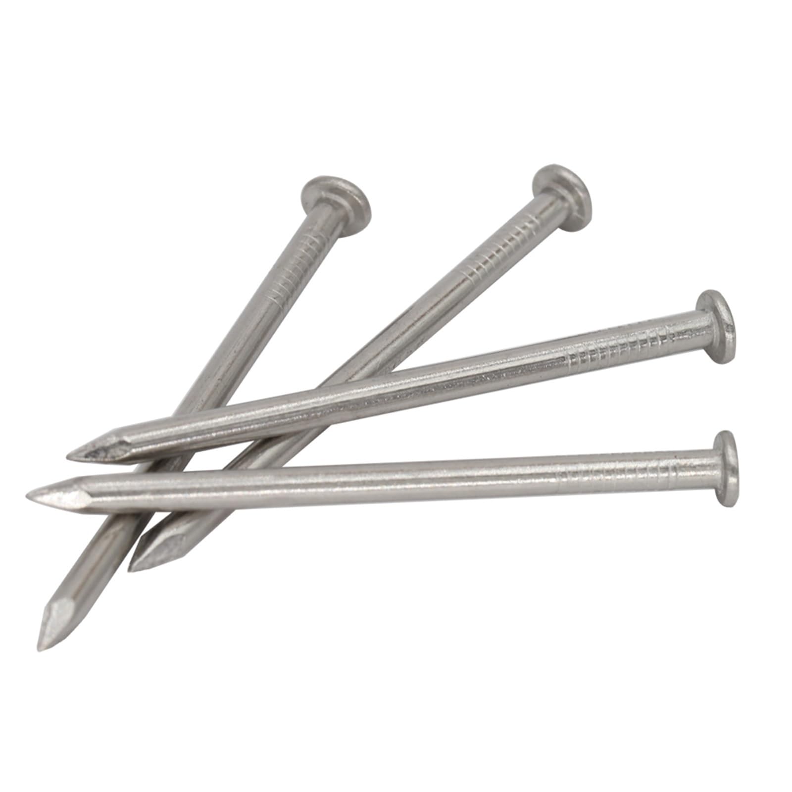 Clavos para tapicería de cabeza plana, Clavos de acero inoxidable 304 for hormigón, for techo, suelo y pared, varios tamaños, paquete de varias unidades(27mm)