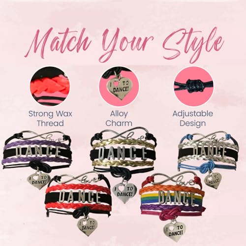 Infinity Collection Dance Bracelet- Girls Dance Jewelry - Gift For Dance Recitals, Dancers and Dance Teams4
