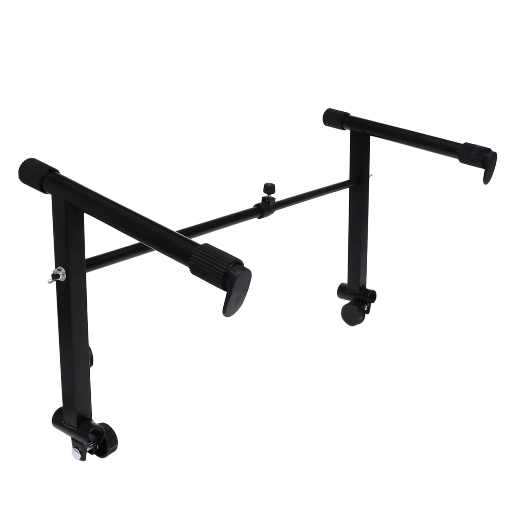 Garneck Height-adjustable Electronic Piano Rack Double Tier Keyboard Stand Locking Security Random Style