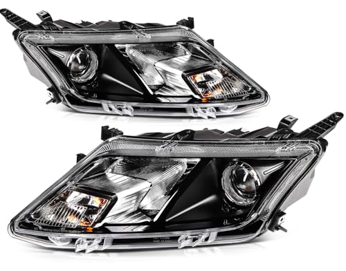 LBRST Headlight Assembly Fit 2010-2012 for Fusion Driver & Passenger Side Headlight Chrome Housing FO2503273