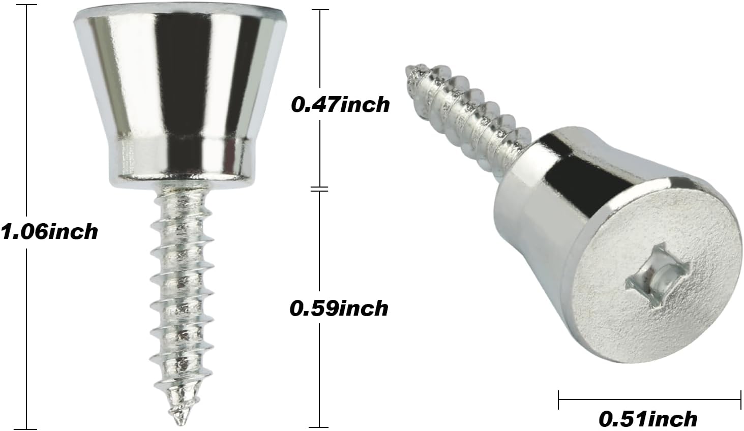 WPW10661886 Refrigerator Door Handle Mount Screw Suitable for Whirlpool W10661886 W10460893 W10303465 (4 PCS)