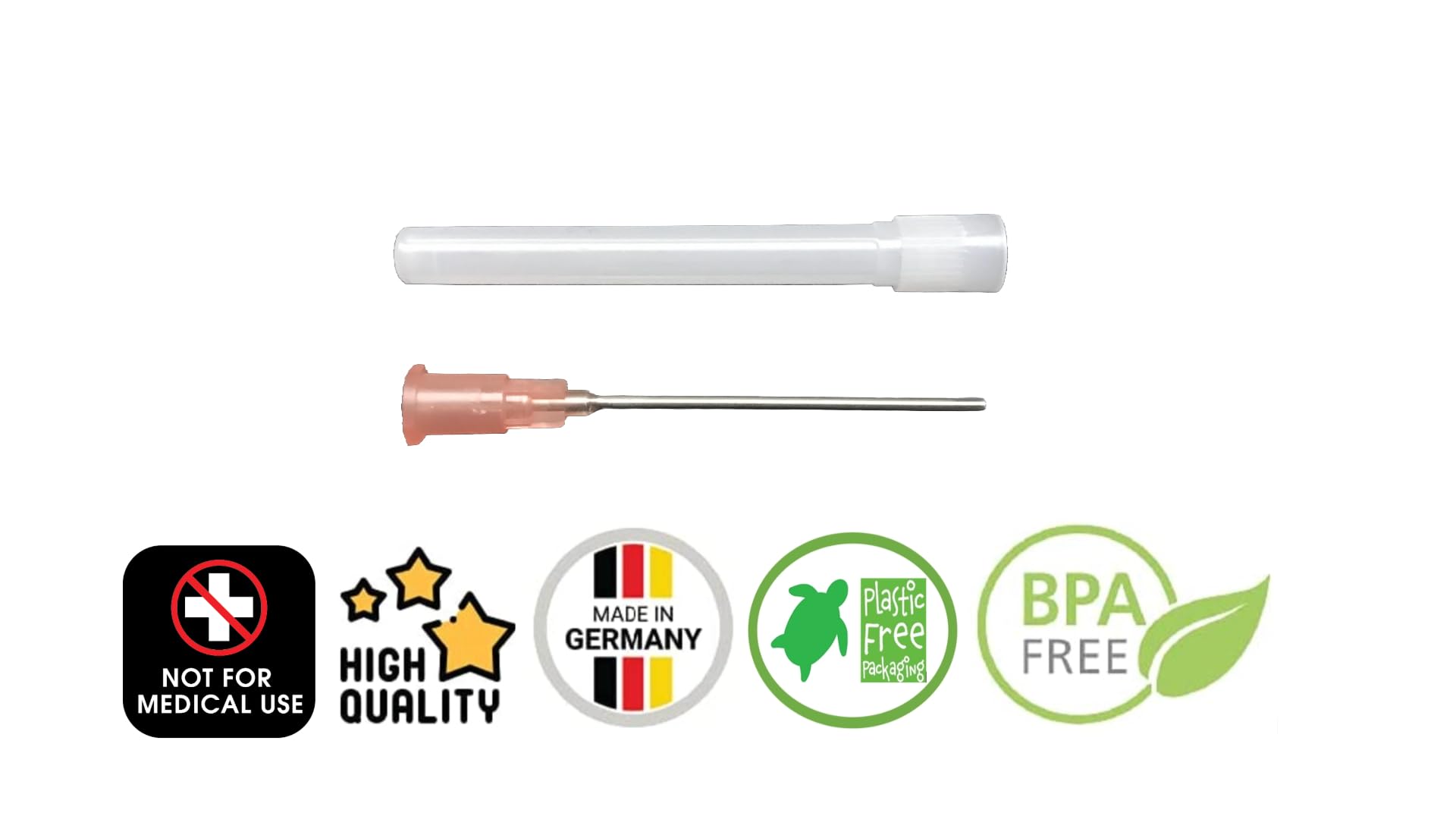 Set: 1, 2 oder 3 St. Spritze 20ml Laborspritzen Liquidspritze Hobbyspritze mit stumpfer Nadel/Kanüle für E-Liquid Aroma Hobby und Heimwerk (Set 1x 20ml)