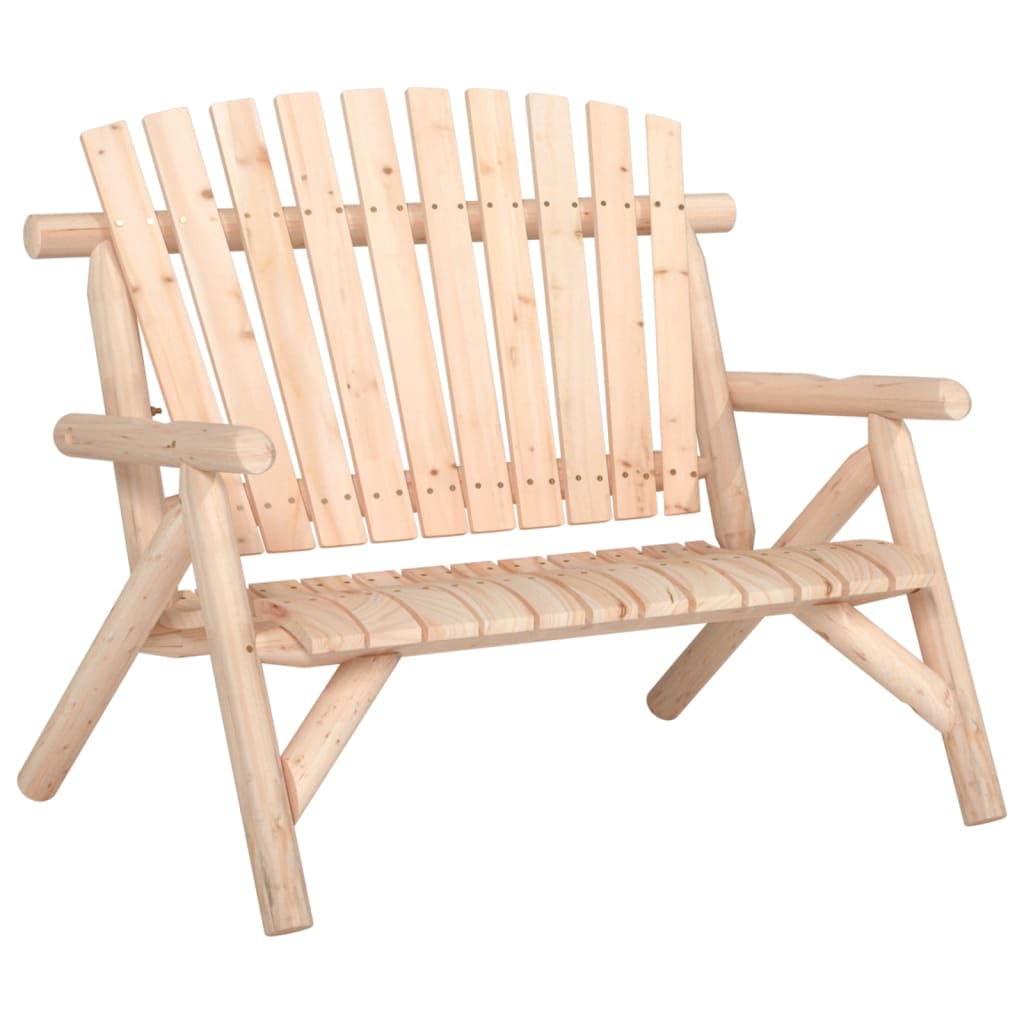 Set divani da giardino in legno massello di abete con tavolino e sedie in stile Adirondack per relax outdoor su terrazza patio o veranda per zona esterna resistente durevole con seduta
