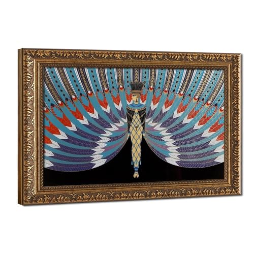 Impression sur toile The Nile by Erte - Tableau 40x60 cm pour salon et bureau