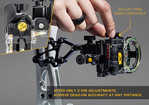 Trophy Ridge React Pro 5 Pin Archery Bow Sight, Right Hand, 0.019 Pin by Trophy Ridge - Image 3