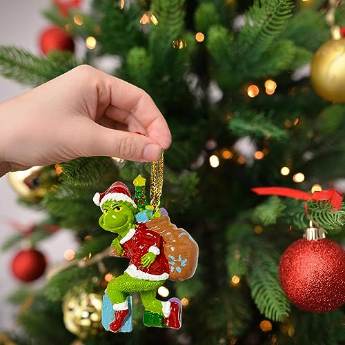 Grinch Decorazione Natalizia, 3D Grinch Albero di