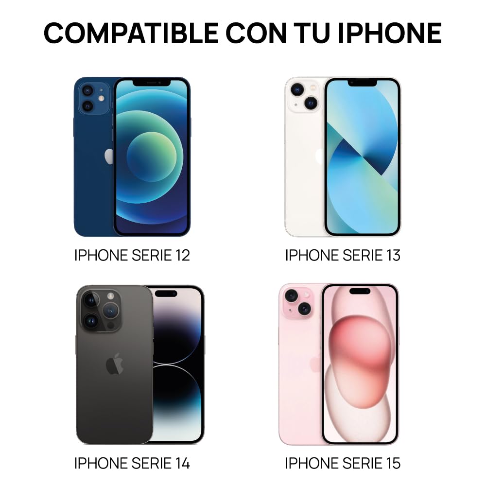 FRIENDLY LICENSE - Porta carte compatibile con tutti i modelli di iPhone - Realizzato in pelle sintetica - Colore Blu Pacifico - Resistente ai graffi e all'usura - con tecnologia Magsafe