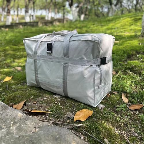 Large Oxford Travel Duffel Bag With Trolley Sleeve Multipurpose Storage Bag Reusable&Foldable Moving Tote Closet Storage Organizer3