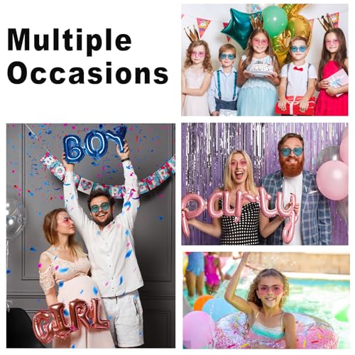 Image of Heart Sunglasses 12 /18 /24 Pcs Heart Shaped Glasses for Women Cute Funny Party Glasses Party Favors Accessories