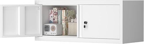 Vista 39 de LUCYPAL Armario de almacenamiento de metal con puertas de bloqueo, gabinete de metal de 72 pulgadas de alto con 4 estantes ajustables, armario alto