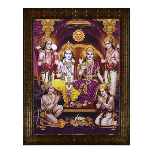 Peinture religieuse bois Tongari décoration murale chrétienne 27x30cm