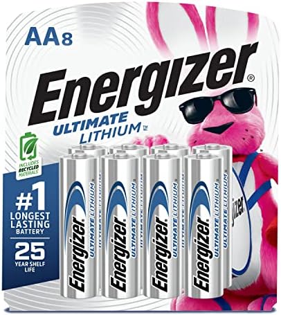 Energizer Ultimate Lithium Aa Battery, Package of 8