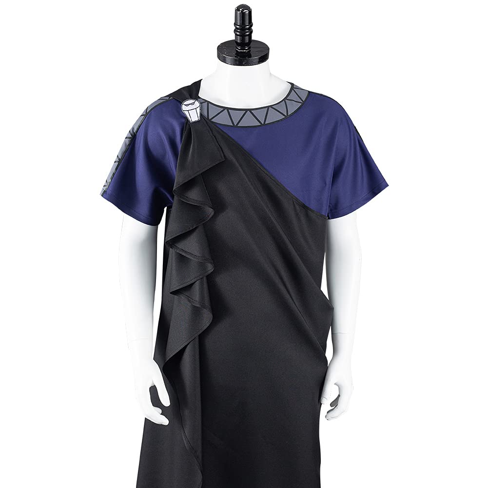Hercules - Costume da cosplay Ade greco Dio Hades Robe Hercules Fancy Dress Costume per uomo Halloween Carnevale Vestito