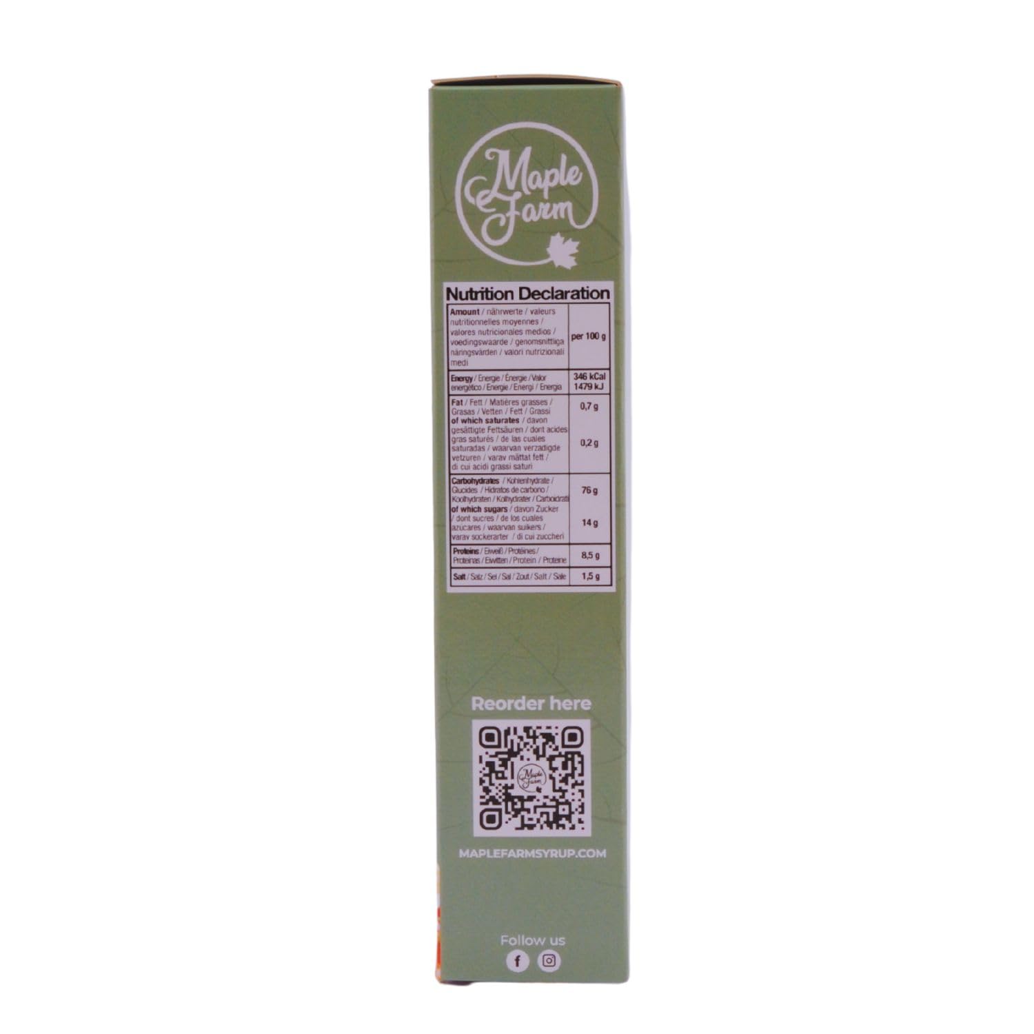 MapleFarm Preparado ORGÁNICO para pancakes y gofres 250g
