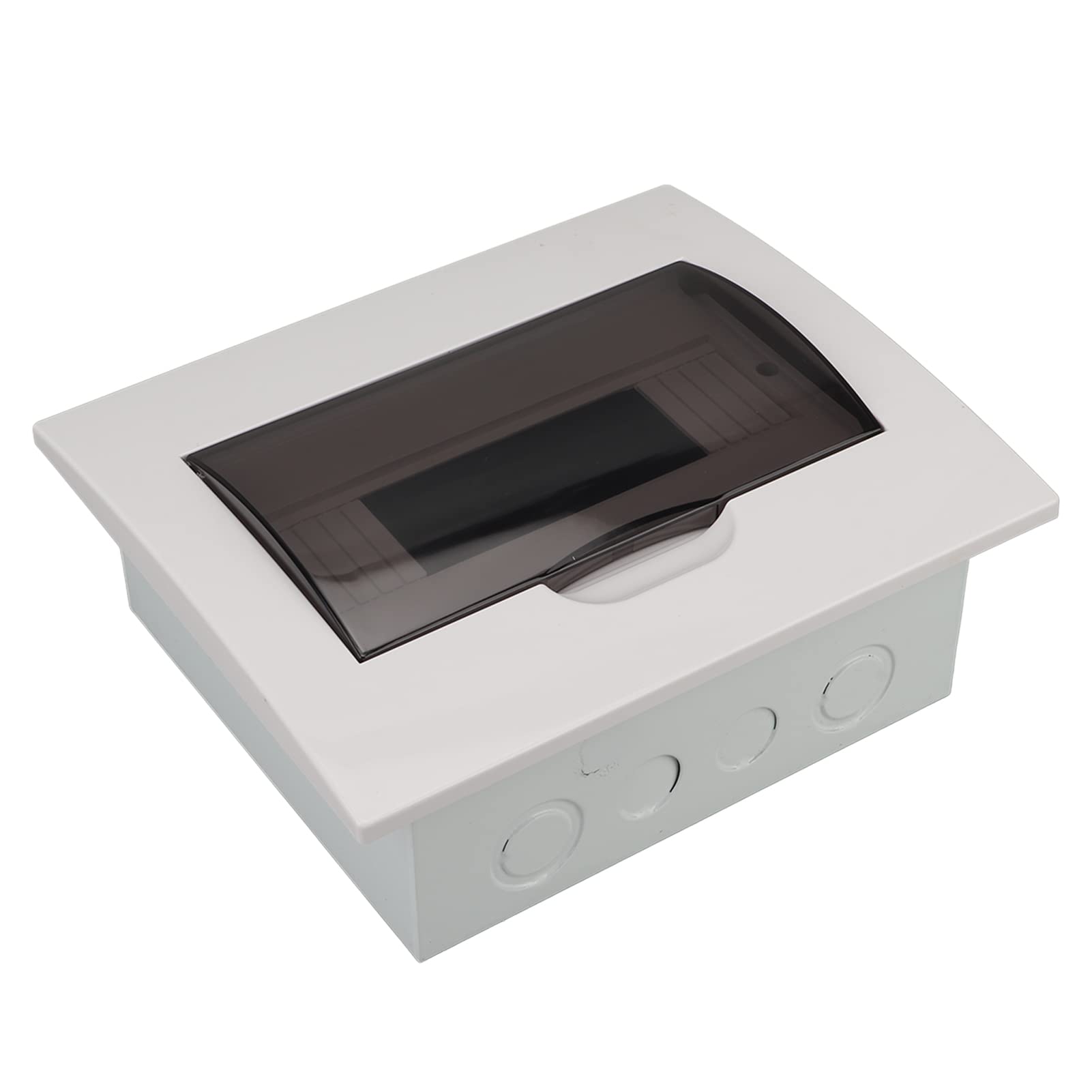 Caja de Distribución de 10 Vías Oculta con Cubierta Clara Riel DIN para la Protección del Interruptor Circuito, Diseño Fácil Hacer, Ideal para Hoteles y Centros Comerciales, Material Acero