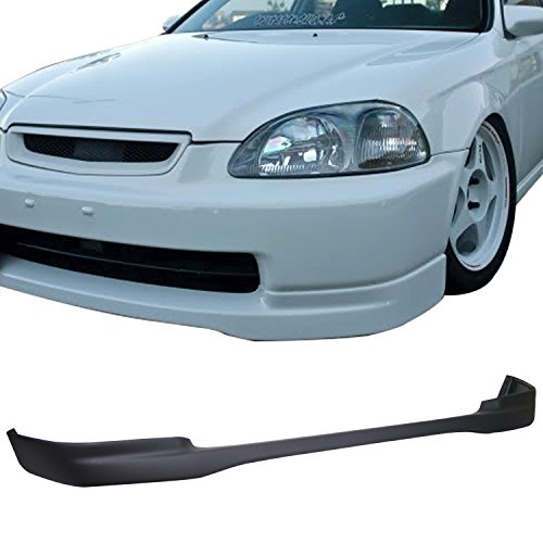 TC Sportline BO-HOCI962221 Type-JDM Polyurethane PU Front Bumper Lip Spoiler for 1996-1998 HONDA CIVIC