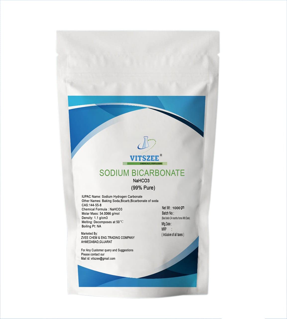 VITSZEE Sodium Bicarbonate Powder 1000Gm (B0927FXNQ5) Amazon Price History, Amazon Price Tracker