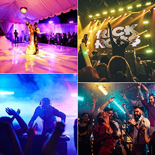 Image of LED Stage Strobe Effect Lights - 120W RGBW DJ Light with 48 Zones Chasing by DMX Control Sound Activated Auto Play Wall Washer Uplight for Event Concert Party Church Wedding Club Stage Lighting