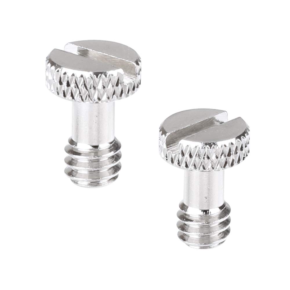 CAMVATE 1/4"-20 Slotted Screw for Quick Release Plate (2 Pieces) - 2024