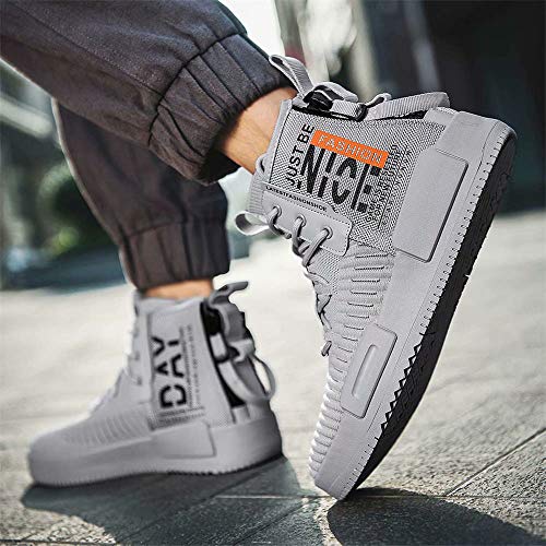 FUSHITON Herren Sportschuhe Laufschuhe High Top Turnschuhe Mode Sneakers Freizeitschuhe Outdoor Straßen Traillauf Fitnessschuhe rutschfeste Schuhe - Image 6