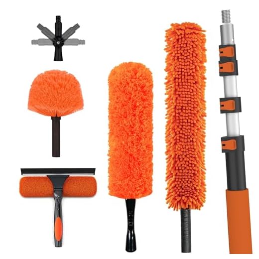How to clean house siding without pressure washer 26FT High Reach Duster Kit with Extension Pole