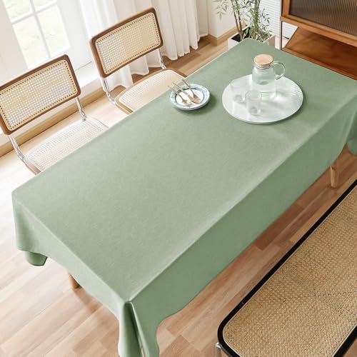 Image of AUSSPVOCT Textured Table Cloth Rectangle 60x104 Inch for Home Kitchen Decor