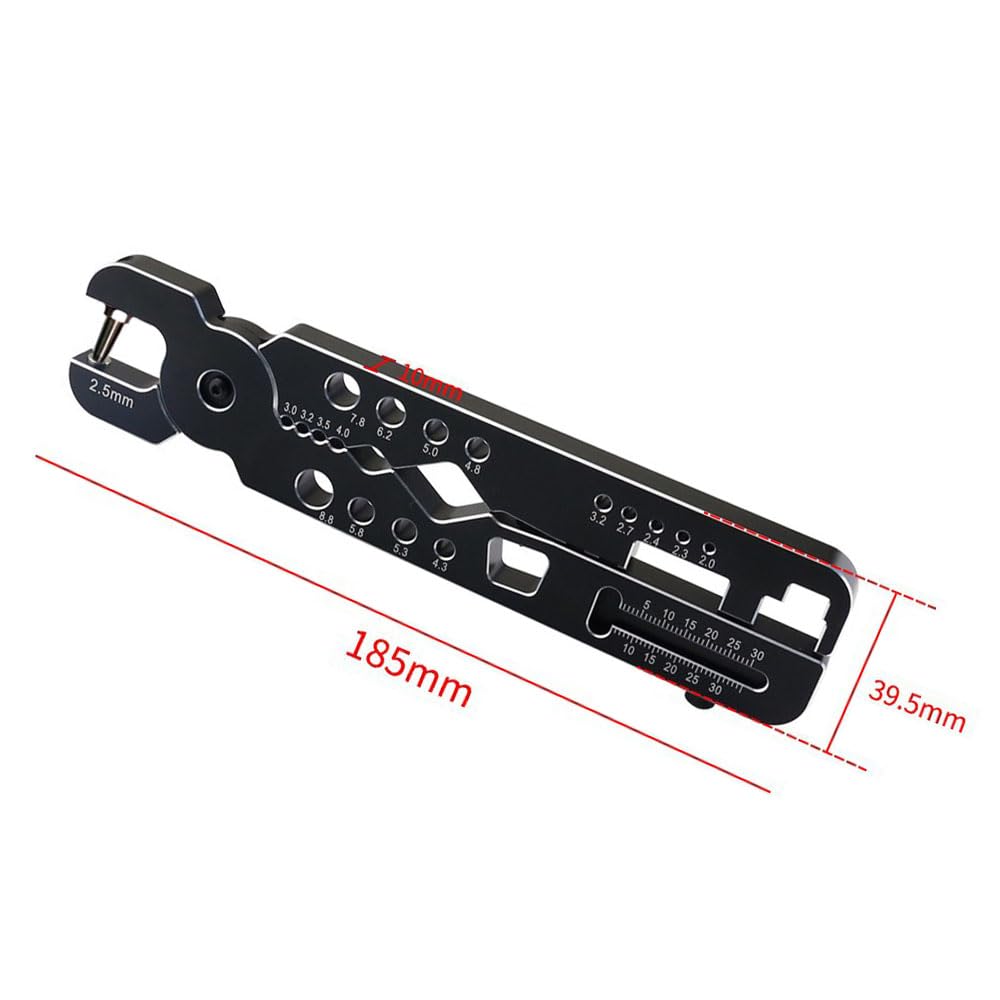 Hobbymall RC Shock Absorber Pliers Ball Head Pliers Clip Multi-Function Wheel Tire Tools for 1/8 1/10 1/12 1/24 RC Cars Crawlers