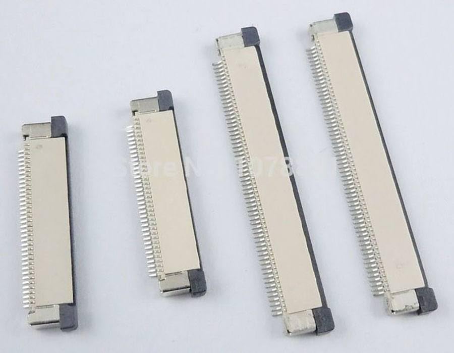 Generic 50 Pcs FPC FFC 0.5mm Pitch 21 Pin Drawer Type Ribbon Flat Connector Top Contact