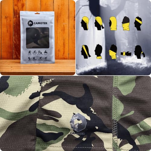 Image of Camo Balaclava Ski Face Mask UV Protector for Man and Women Hunting Fishing Motorcycle Windproof&Military Tactical
