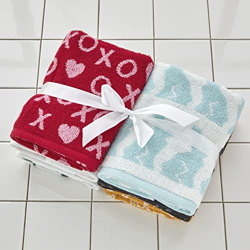 Skl Home Seasonal Jacquard Hand Towel Gift Set, 6 Count, Multicolored #TOP1