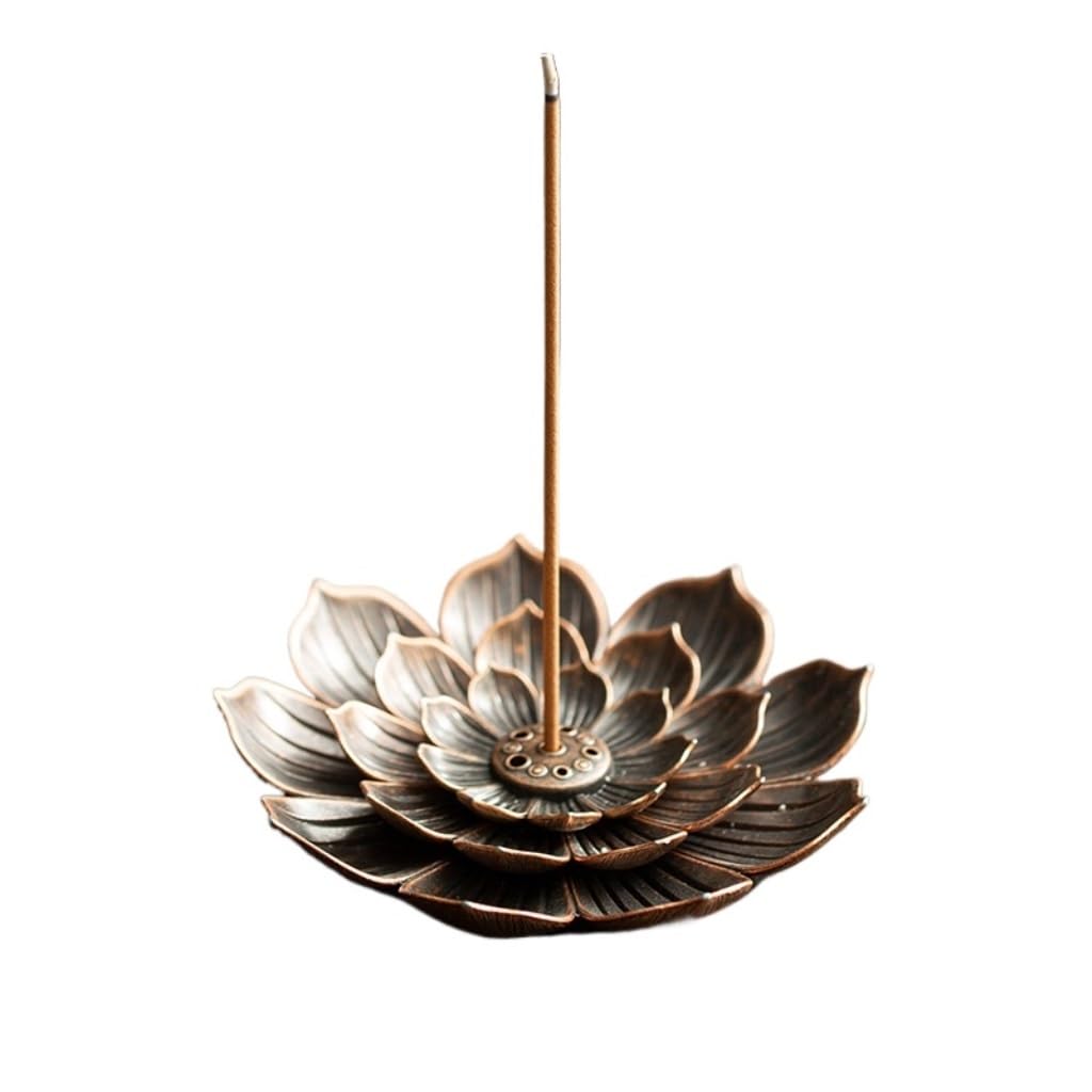 Basxdrfxz A Incense Holder Base Zen Lotus Incense Holder Vertical Porous Home Burner Ornaments
