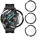 CAVN 3D Cover Kompatibel mit Huawei Watch GT 2 46mm Schutzfolie Mit Skala [3-Stück], (Nicht für 42mm /GT 2e) Vollabdeckung 3D-Gebogene Displayschutzfolie Anti-Kratzer Panzer Displayschutz Schutzhülle
